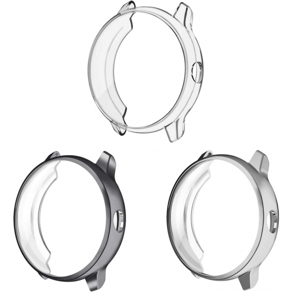 Fintie Garmin Vivoactive 3 Bumper Klf-Gray Clear Silver