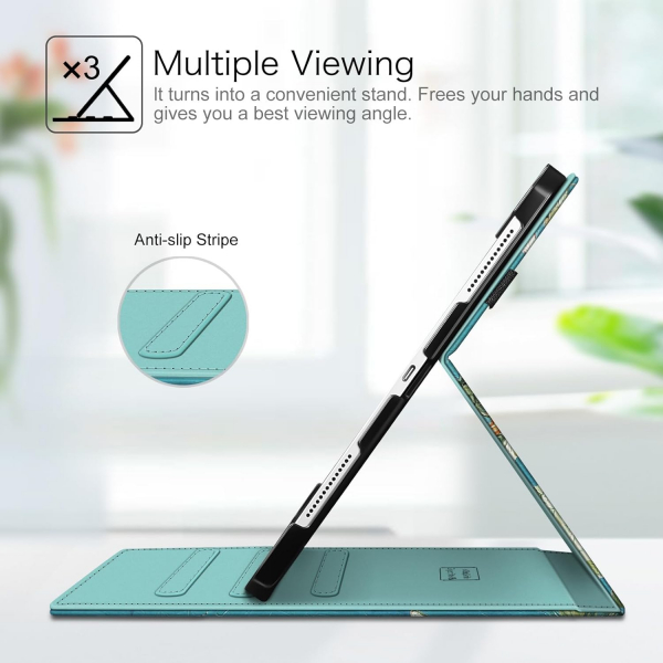 Fintie Folio Kalem Blmeli iPad Pro Klf (13 in)-Blossom