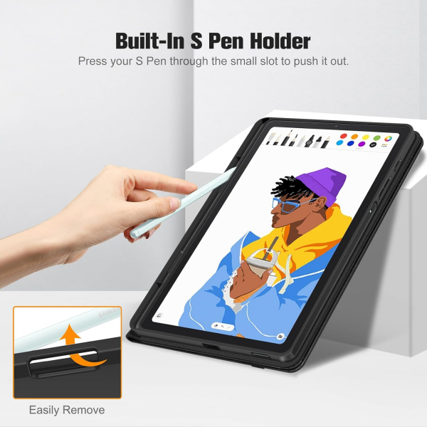 Fintie Folio Galaxy Tab S6 Lite Klf (10.4 in)-Black