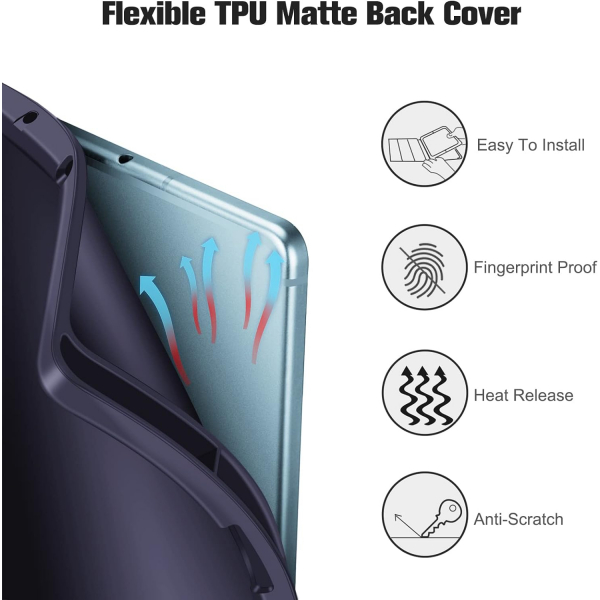 Fintie Folio Galaxy Tab S6 Lite Klf (10.4 in)-Navy