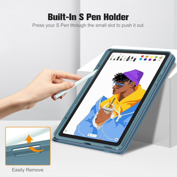 Fintie Folio Galaxy Tab S6 Lite Klf (10.4 in)-Ocean Blue
