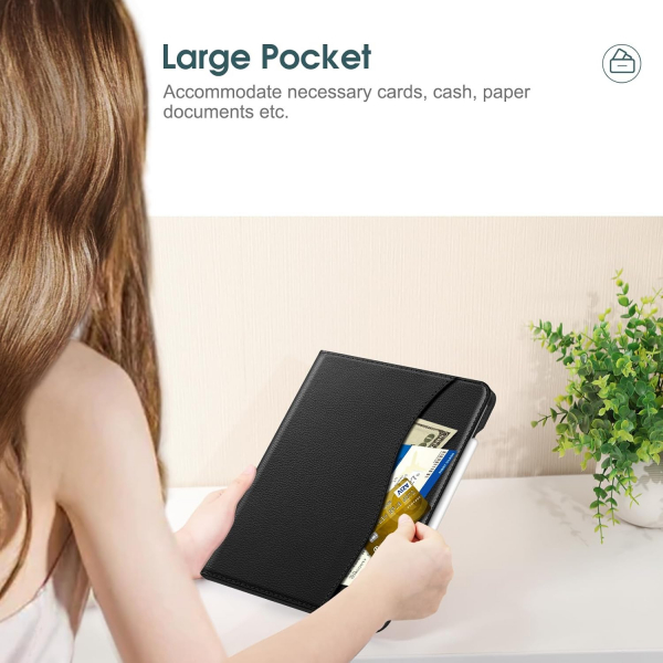Fintie Apple iPad Pro M4 Kalem Blmeli Klf (11 in)-Black