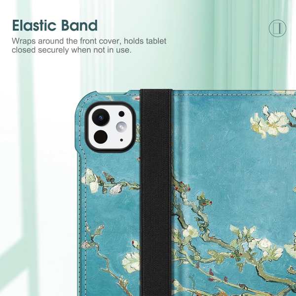 Fintie Apple iPad Pro M4 Kalem Blmeli Klf (11 in)-Blossom