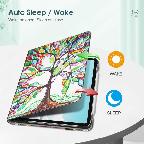 Fintie Apple iPad Pro M4 Kalem Blmeli Klf (11 in)-Love Tree