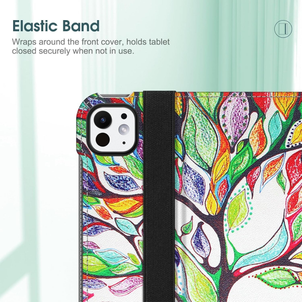 Fintie Apple iPad Pro M4 Kalem Blmeli Klf (11 in)-Love Tree