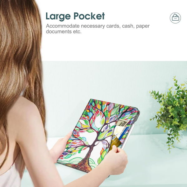 Fintie Apple iPad Pro M4 Kalem Blmeli Klf (11 in)-Love Tree