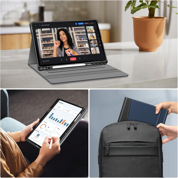 Fintie Galaxy Tab S10 FE Plus Portfolio Klf-Navy