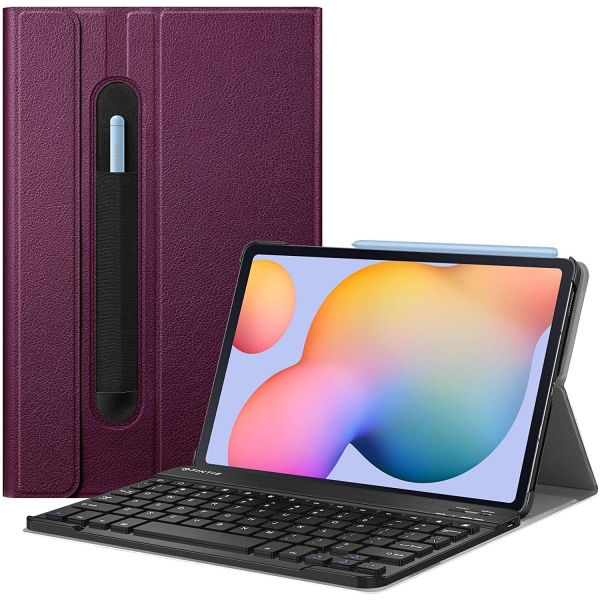 Fintie Galaxy Tab S6 Lite Klavyeli Klf (10.4 in)-Purple