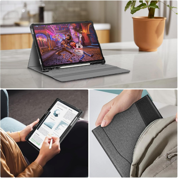 Fintie Samsung Galaxy Tab S10 Plus Standl Klf-Gray
