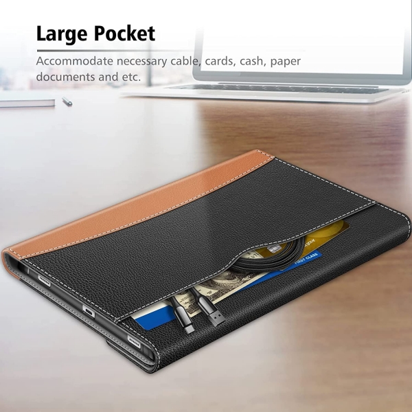 Fintie Galaxy Tab S7 FE Business Standl Klf (12.4 in)-Black