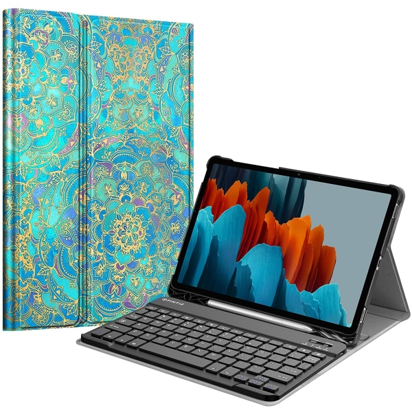 Fintie Samsung Galaxy Tab S7 Klavyeli Klf (11 in)-Z- Shades of Blue