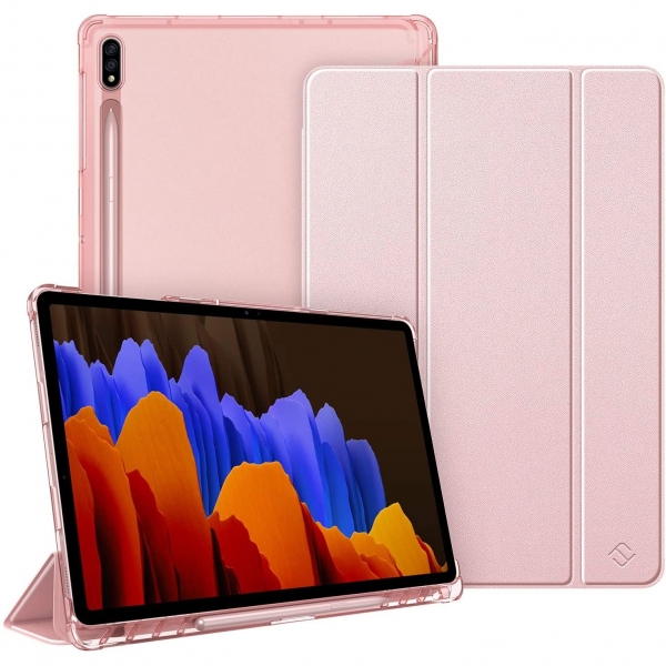 Fintie Galaxy Tab S7 Plus nce Klf (12.4 in)-Rose Gold