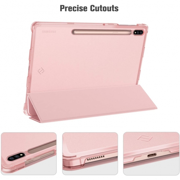 Fintie Galaxy Tab S7 Plus nce Klf (12.4 in)-Rose Gold