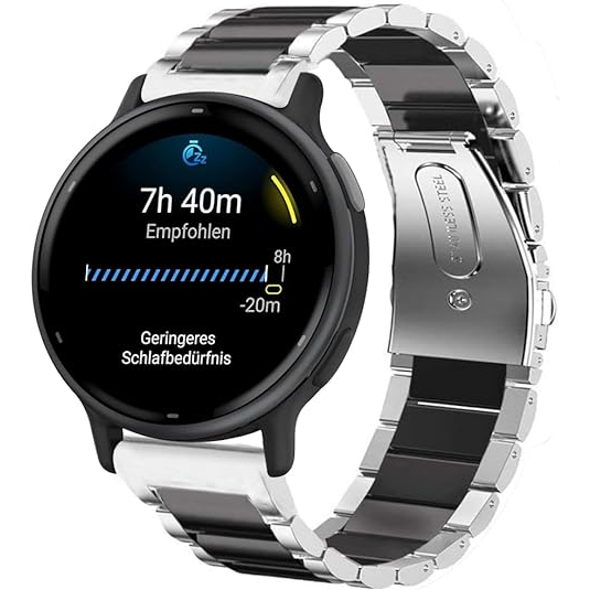 Lamshaw Garmin Vivoactive 5/Forerunner 165 Kay -Silver Black