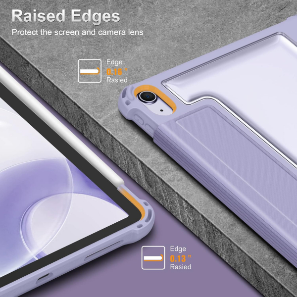 Fintie Hybrid Rugged iPad Air M2 Klf (11 in)-Lilac Purple