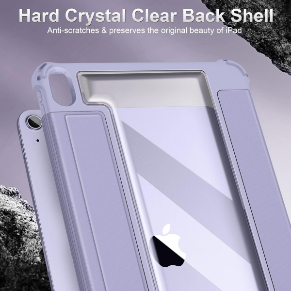 Fintie Hybrid Rugged iPad Air M2 Klf (11 in)-Lilac Purple