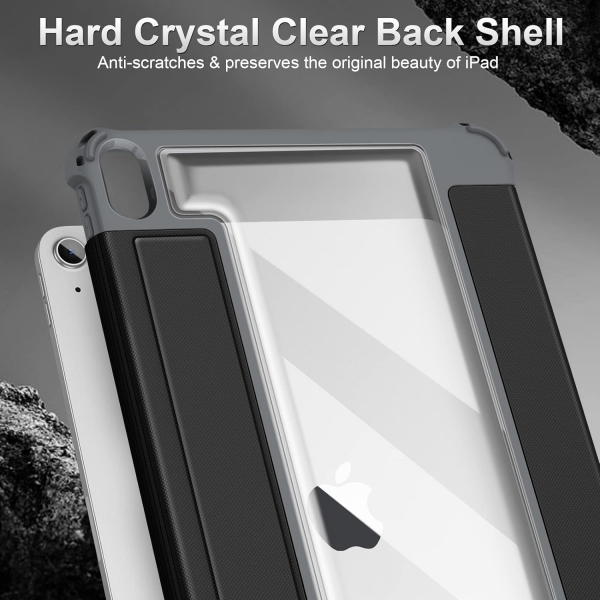 Fintie Hybrid Rugged iPad Air M2 Klf (11 in)-Black