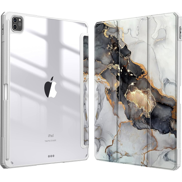 Fintie Hybrid iPad Pro Klf (13 in)-Cloudy Marble 