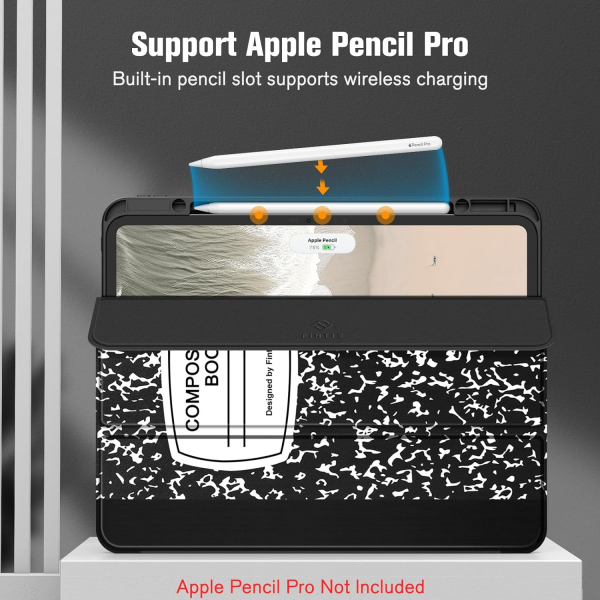 Fintie Hybrid iPad Pro Klf (13 in)-Composition Book