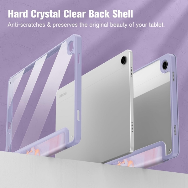 Fintie Hybrid Serisi Galaxy Tab A9 Plus Klf-Lilac Marble 