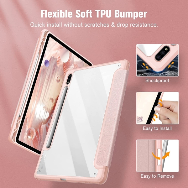 Fintie nce Samsung Galaxy Tab S8 Klf-Rose Gold