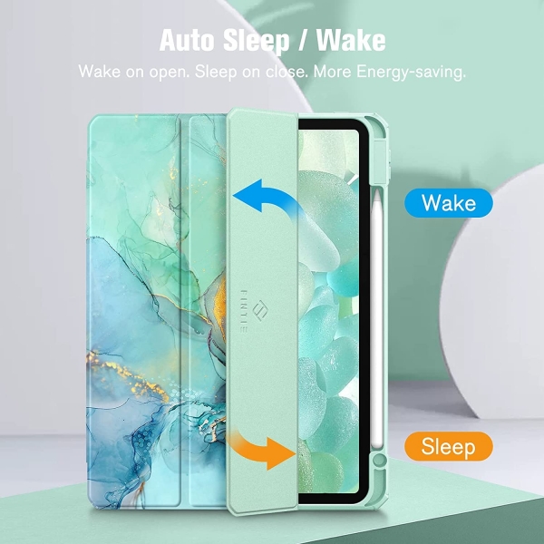 Fintie Hybrid Serisi iPad Pro nce Klf (11 in)(4/3.Nesil)-Emerald Marble