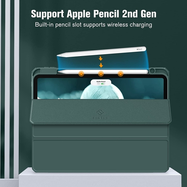 Fintie Hybrid Serisi iPad Pro nce Klf (11 in)(4/3.Nesil)-Midnight Green