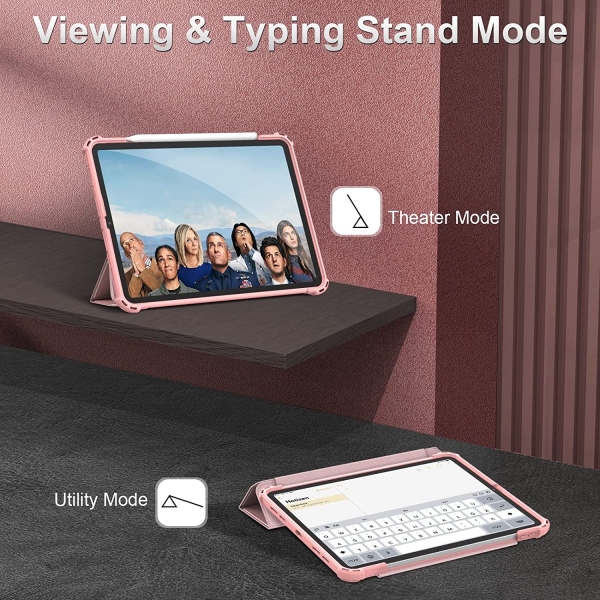 Fintie Hybrid Serisi iPad Pro nce Klf (11 in)(4/3.Nesil)(MIL-STD-810G)-Pink