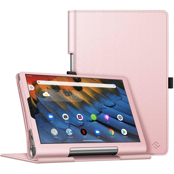 Fintie Lenovo Yoga Smart Tab nce Klf (10.1 in)-Rose Gold