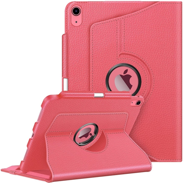 Fintie Kalem Blmeli iPad 10.Nesil Standl Klf (10.9 in)-Pink