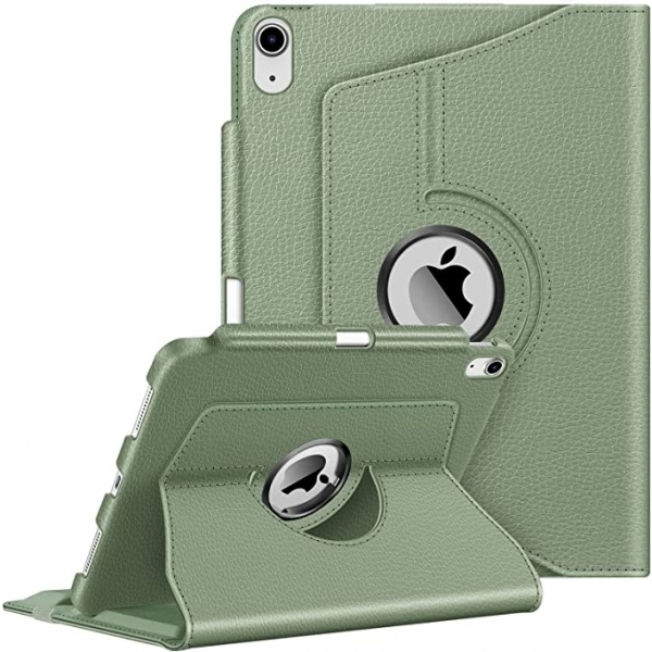 Fintie Kalem Blmeli iPad 10.Nesil Standl Klf (10.9 in)-Sage Green
