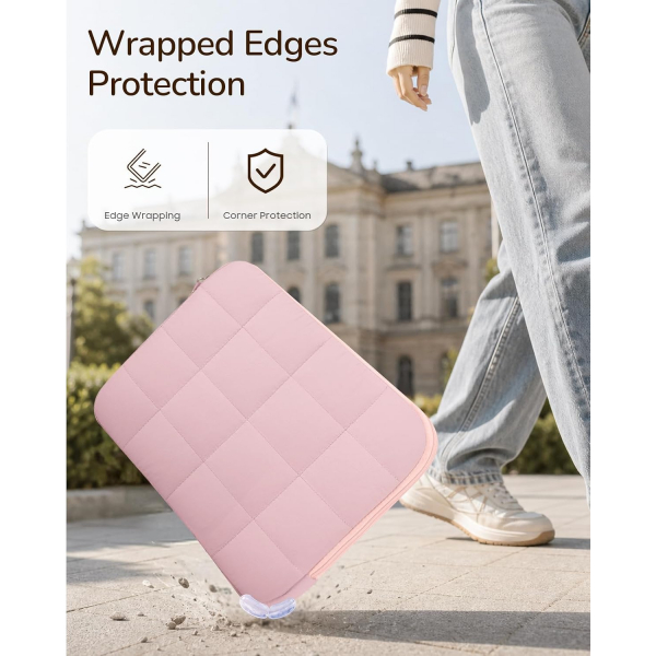 Fintie Kapitone MacBook Neo Laptop �antas� (13 in�)-Blush