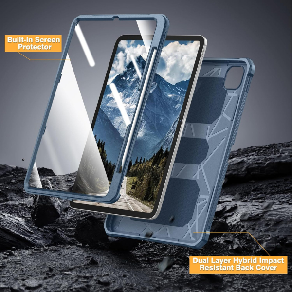 Fintie Apple iPad Pro M4 Tuatara Klf (11 in)-Navy 