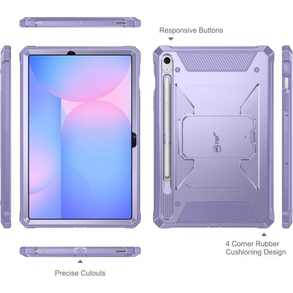 Fintie Kickstandl Galaxy Tab S9 FE Klf -Purple
