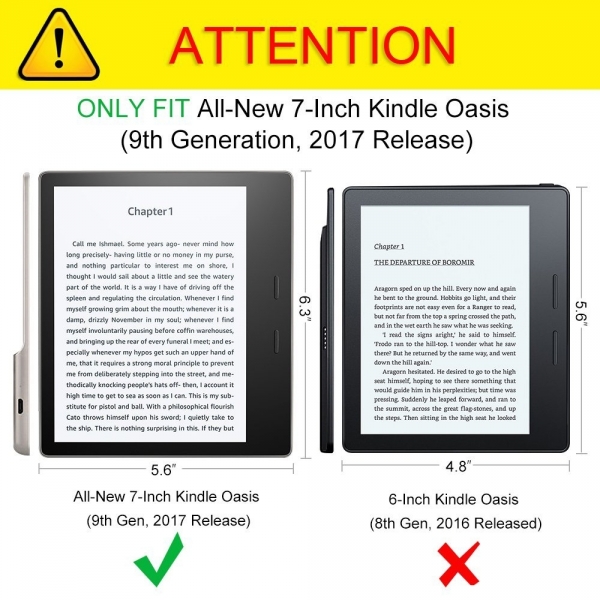 Fintie Kindle Oasis Klf (7 in)-Dual Color