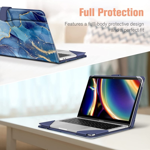 Fintie MacBook Air/Pro Korumal Klf (13/13.6 in)-Ocean Marble