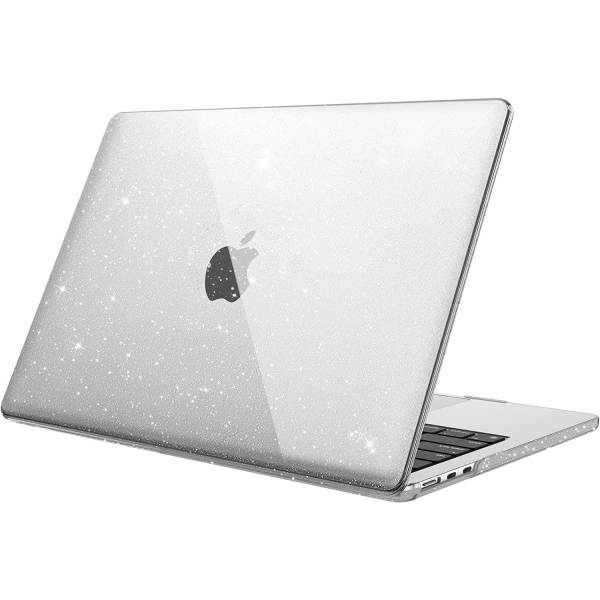 Fintie MacBook Air Koruyucu Sert Kapak Klf (13.6 in)-Glittering Clear