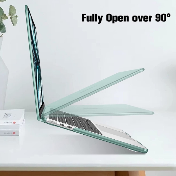 Fintie MacBook Air Koruyucu Sert Kapak Klf (13.6 in)-Crystal Blue
