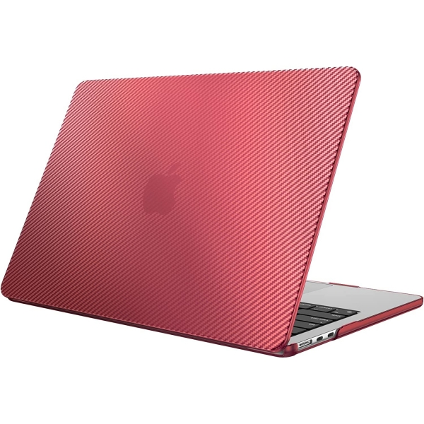 Fintie MacBook Air Koruyucu Sert Kapak Klf (13.6 in)-Burgundy Ripple