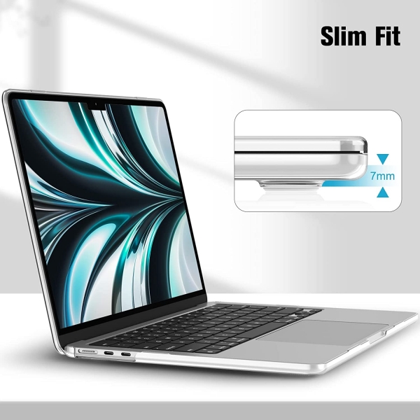 Fintie MacBook Air effaf Kapakl Klf (13.6 in)(2022)-Crystal Clear