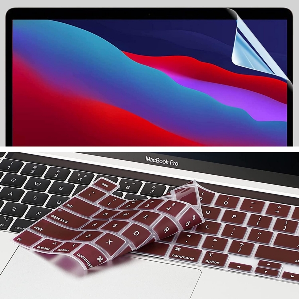 Fintie MacBook Pro effaf Kapakl Klf (13 in)(2022)-Frost Burgundy