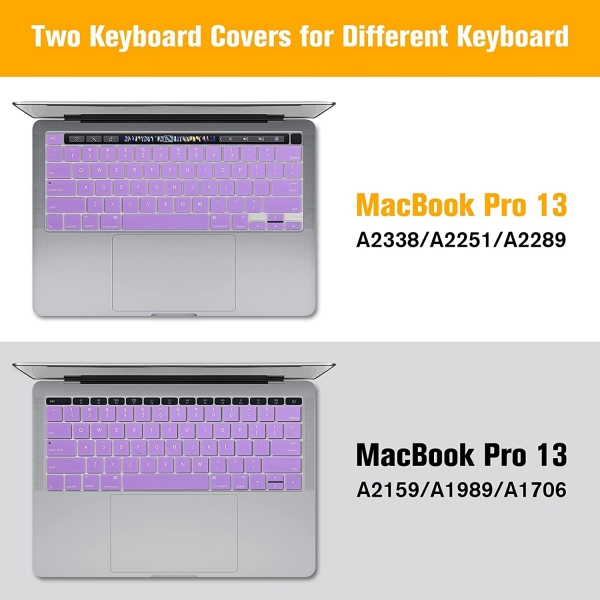 Fintie MacBook Pro effaf Kapakl Klf (13 in)(2022)-Frost Purple