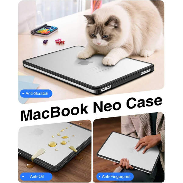 Fintie MacBook Neo Laptop K�l�f�-Black
