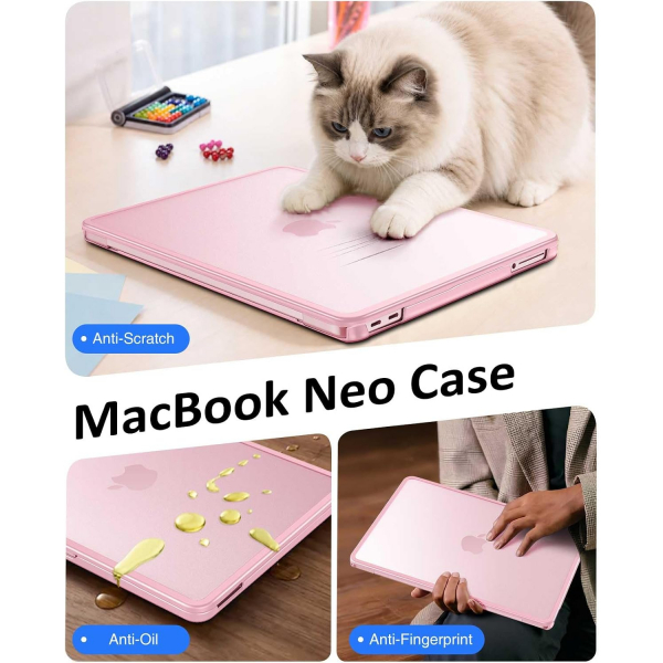Fintie MacBook Neo Laptop K�l�f�-Blush