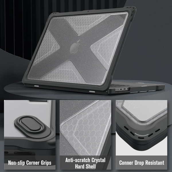Fintie MacBook Pro M4 16 in Dayankl Klf -Glittering
