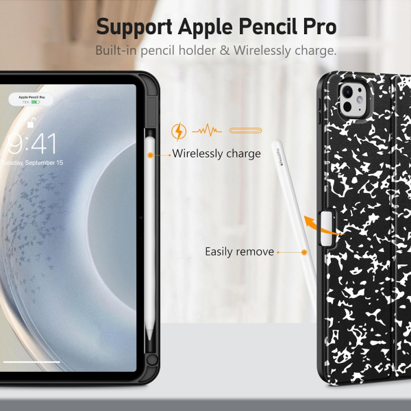Fintie Apple iPad Pro M4 Klavyeli Klf (11 in)-Composition Book