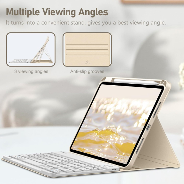 Fintie Apple iPad Pro M4 Klavyeli Klf (11 in)-Starlight