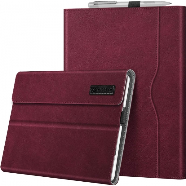 Fintie Microsoft Surface Go 4 Uyumlu Al Klf-Burgundy