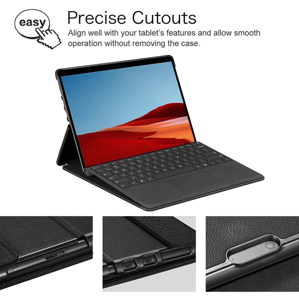 Fintie Microsoft Surface Pro X Klf (13 in)-Black