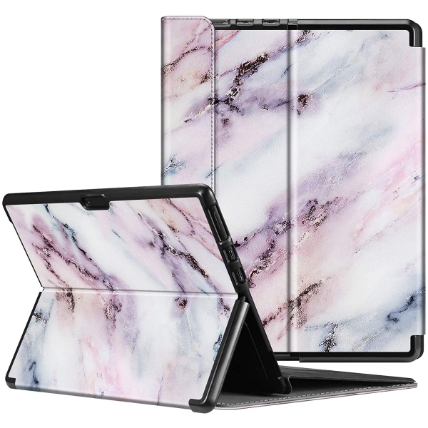 Fintie Microsoft Surface Pro X Klf (13 in)-Z-Marble Pink